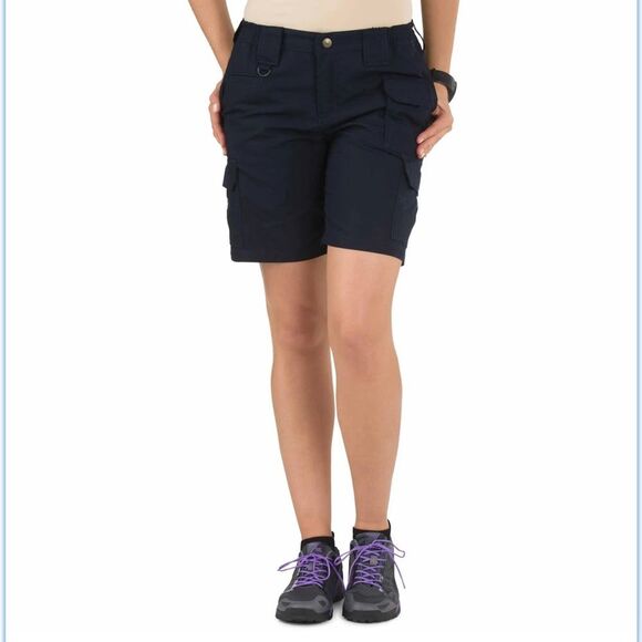 5.11 Tactical WOMEN'S TACLITE® PRO 9" RIPSTOP SHORT Dark Navy Blue size 18 - Picture 2 of 14
